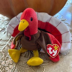 Gobbles The Beanie Baby collection 1997 Turkey Stuffed Animal NWT